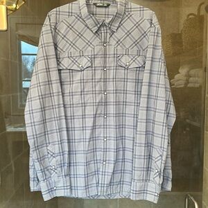 Men’s XL Stio Eddy Long Sleeved Plaid Button Down, excellent condition